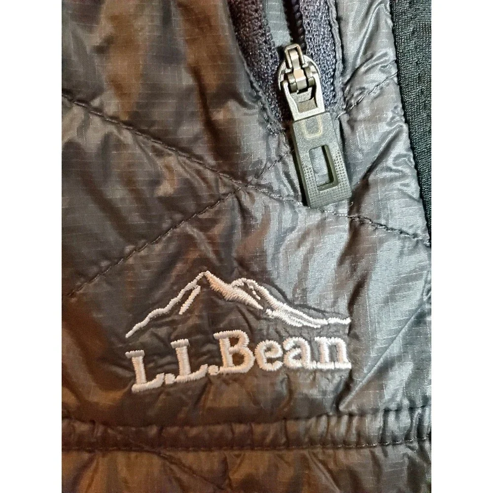 LL Bean Black Gray Wind Breaker Jacket Womens Size M - Picture 4 of 8